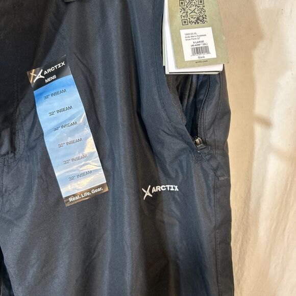 Arctix Men's Essential Snow Pants X-Large/32" Inseam Black - Picture 6 of 10